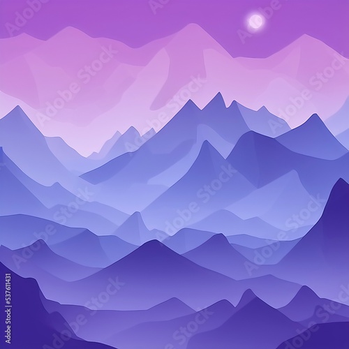 Hand drawn minimalist design mountains landscape set. album art cover. series of rolling hills and sky paintings. colorful, various, natural.