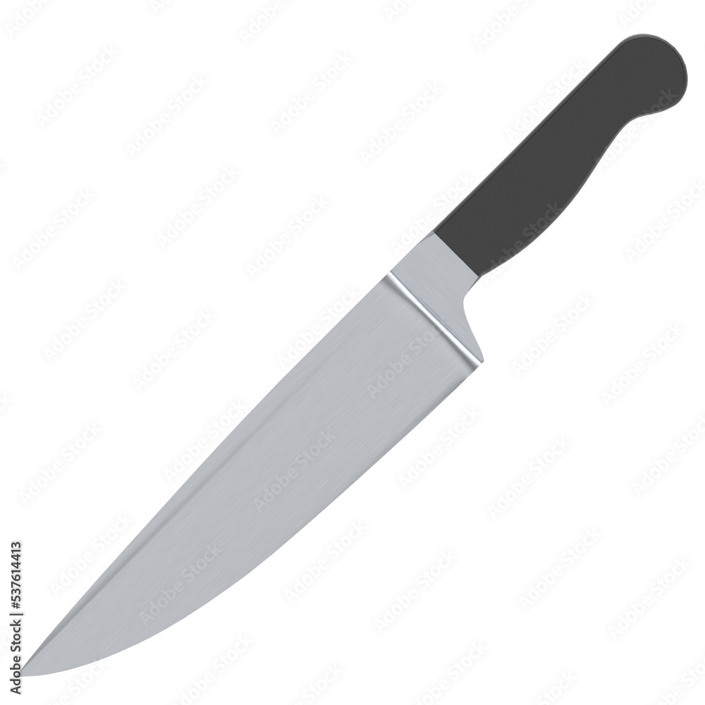 Fototapeta premium 3d rendering illustration of a chef kitchen knife