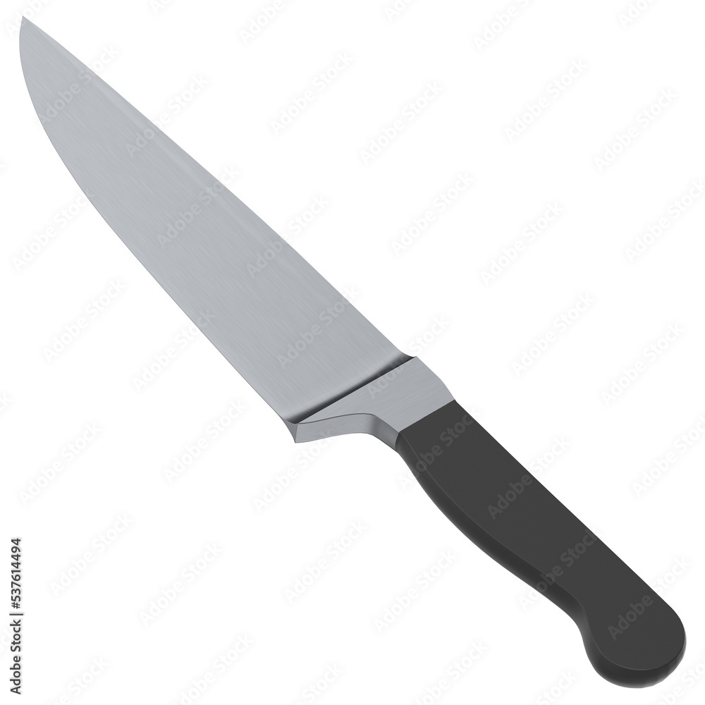 Fototapeta premium 3d rendering illustration of a chef kitchen knife