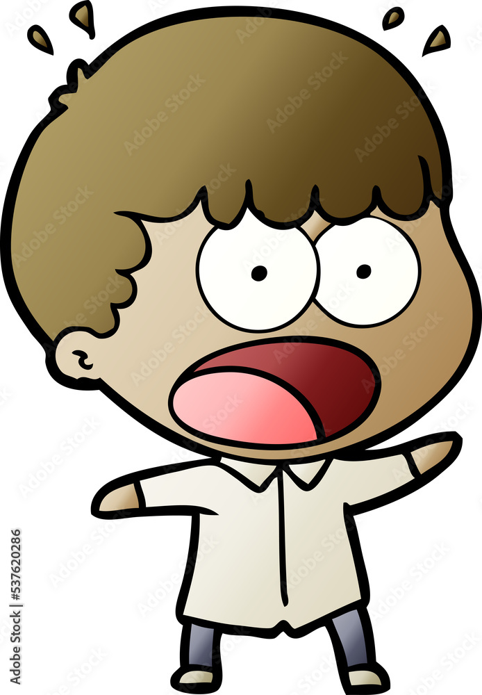 cartoon shocked man cartoon shocked man