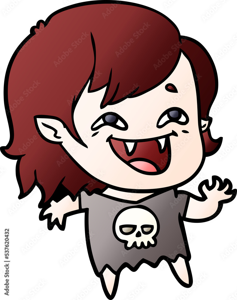 cartoon laughing vampire girl cartoon laughing vampire girl