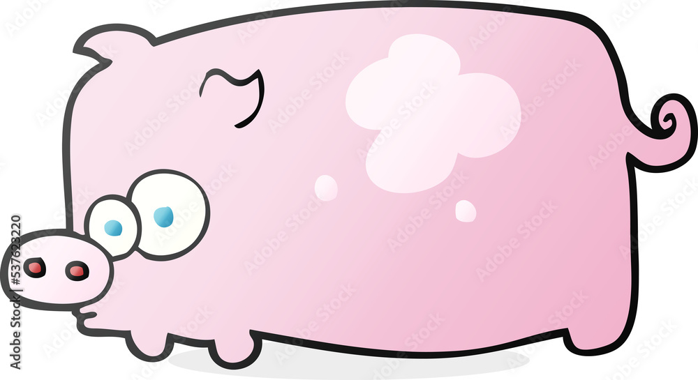 freehand drawn cartoon pig freehand drawn cartoon pig