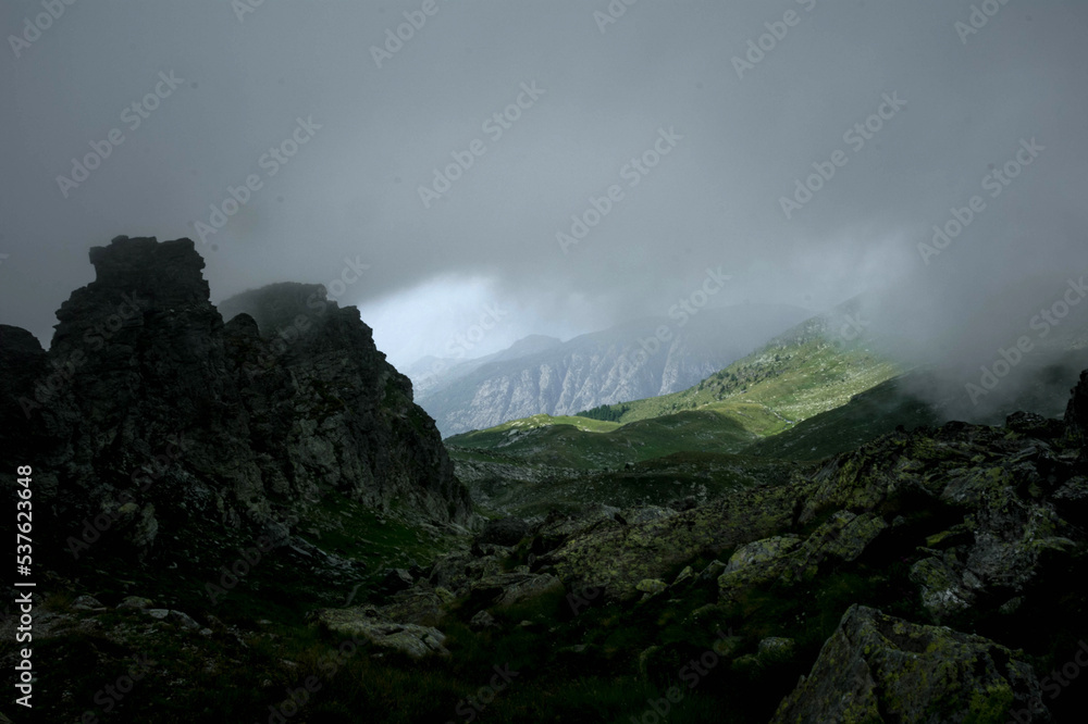 landscape from valnera peak in ayas valley landscape from valnera peak in ayas valley