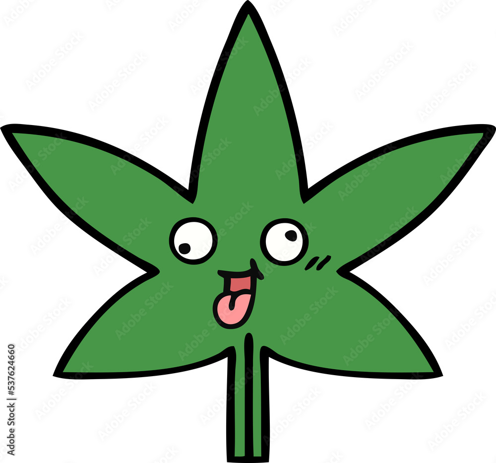 cute cartoon of a marijuana leaf cute cartoon of a marijuana leaf
