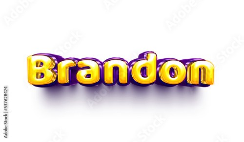 Obraz na plátně names of boys English helium balloon shiny celebration sticker 3d inflated Brand