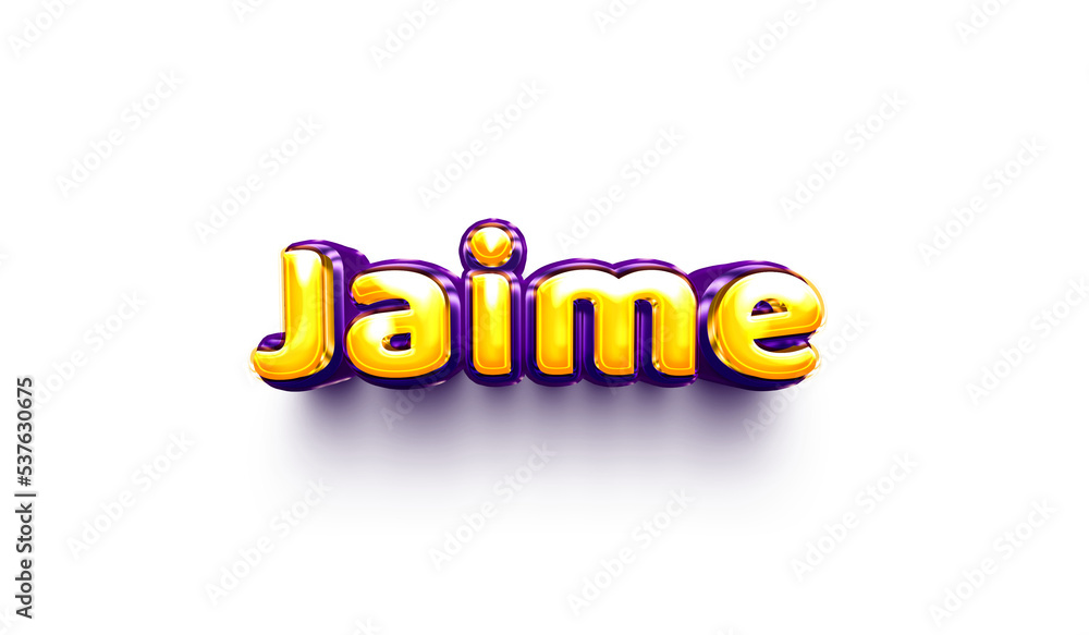 names of boys English helium balloon shiny celebration sticker 3d inflated Jaime names of boys English helium balloon shiny celebration sticker 3d inflated Jaime