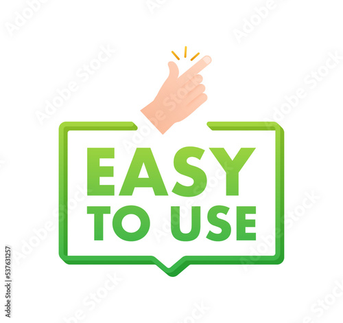 Easy to use Badge, icon, stamp, logo. Vector stock illustration.