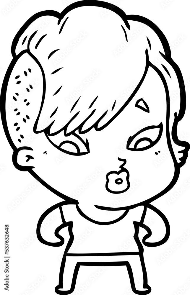 cartoon surprised girl cartoon surprised girl
