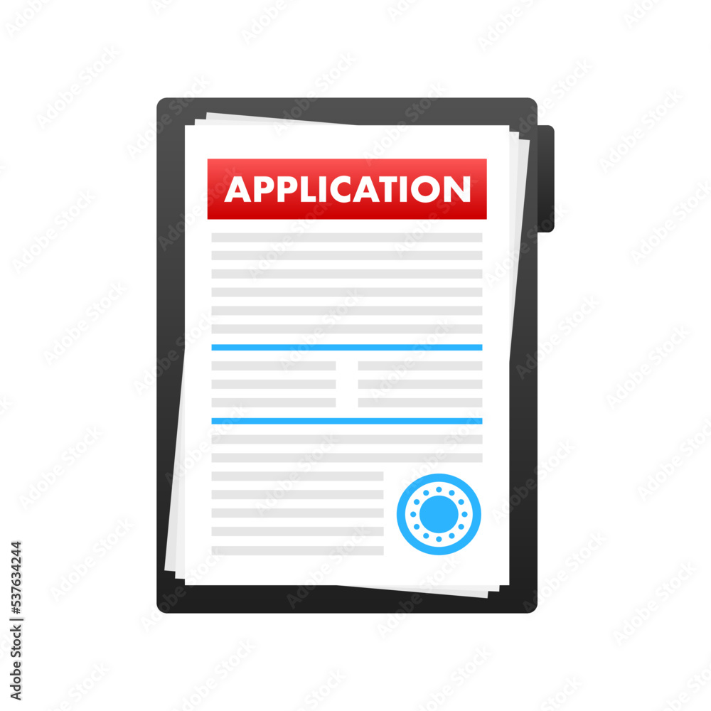 Application form. Claim form. Vector stock illustration. Application form. Claim form. Vector stock illustration.