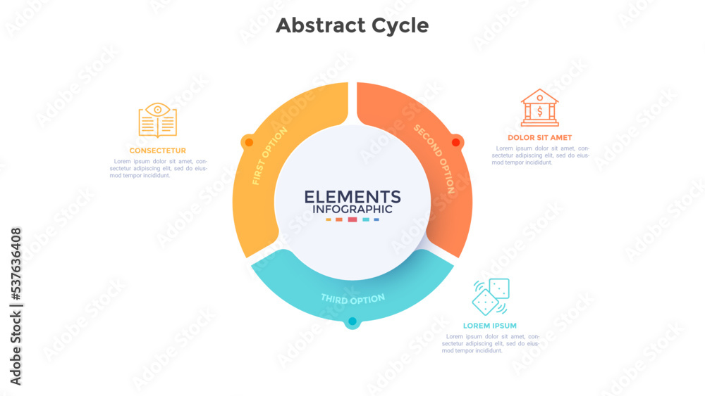 Obraz premium Modern Geometric Infographic Template