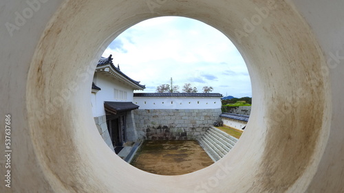 Fényképezés 赤穂城跡本丸門鉄砲用狭間1