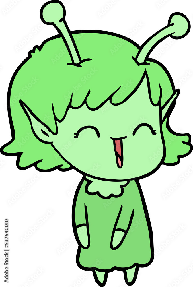 cartoon alien girl laughing cartoon alien girl laughing
