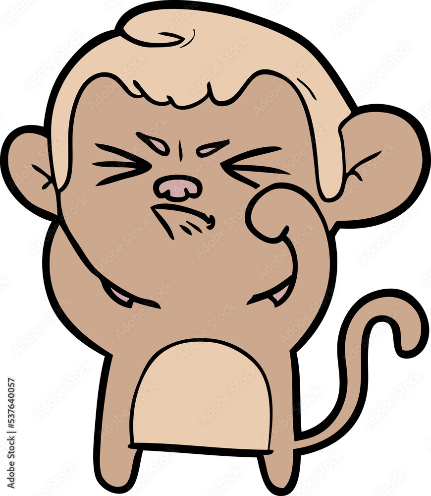 cartoon angry monkey cartoon angry monkey