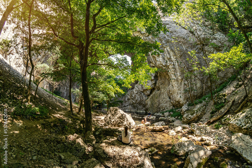 Prerasts of Vratna or Vratna Gates are three natural stone bridges on the Miroc mountain in Serbia Prerasts of Vratna or Vratna Gates are three natural stone bridges on the Miroc mountain in Serbia