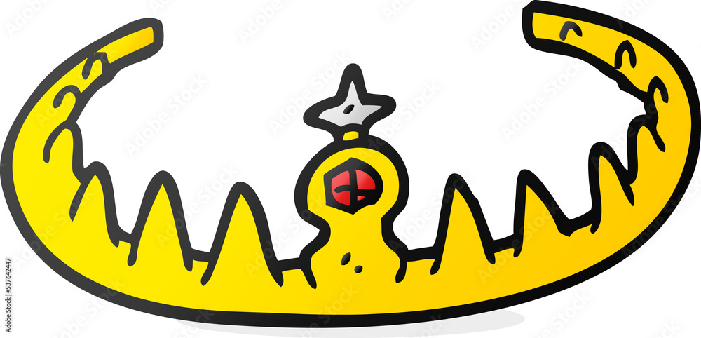 freehand drawn cartoon tiara freehand drawn cartoon tiara