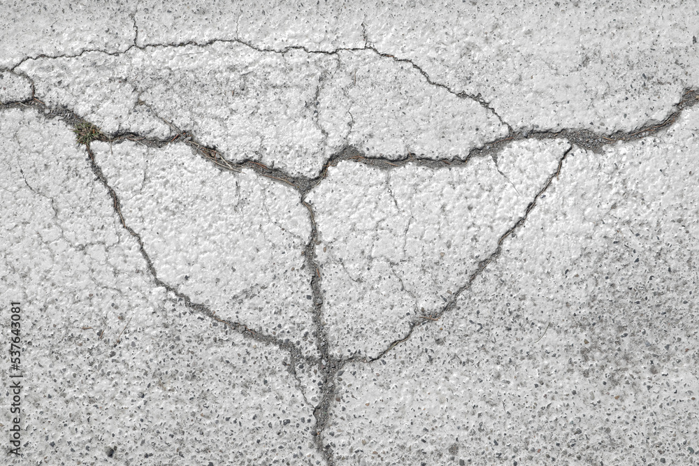 White painted cracked asphalt texture, rough structure and surface, dirty street or floor, no person White painted cracked asphalt texture, rough structure and surface, dirty street or floor, no person
