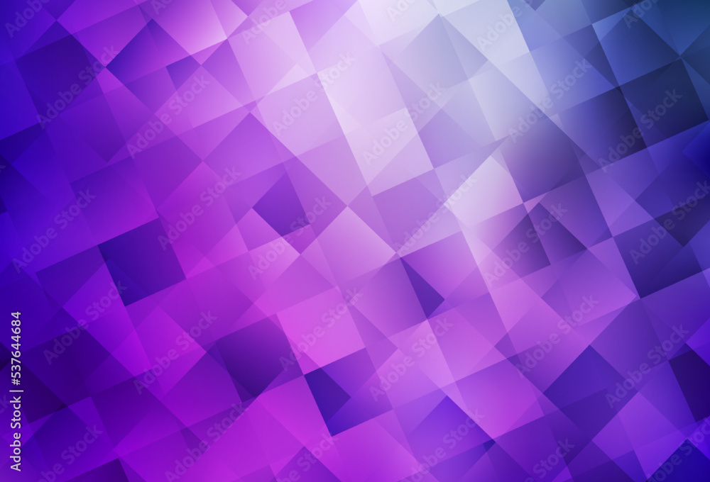 Obraz premium Light Purple, Pink vector pattern in square style.