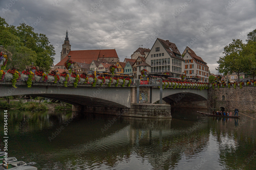 Beautiful bridge of Tubingen in the old town, Germany