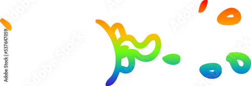 rainbow gradient line drawing of a cartoon boy wearing spectacles