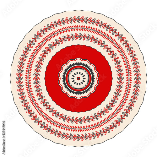 Romanian round design element 34