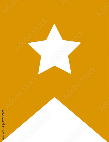gold bookmark icon isolated png