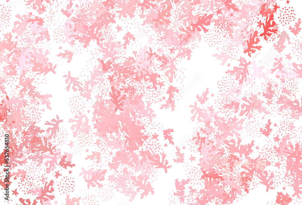 Light Red vector background with abstract shapes. Light Red vector background with abstract shapes.