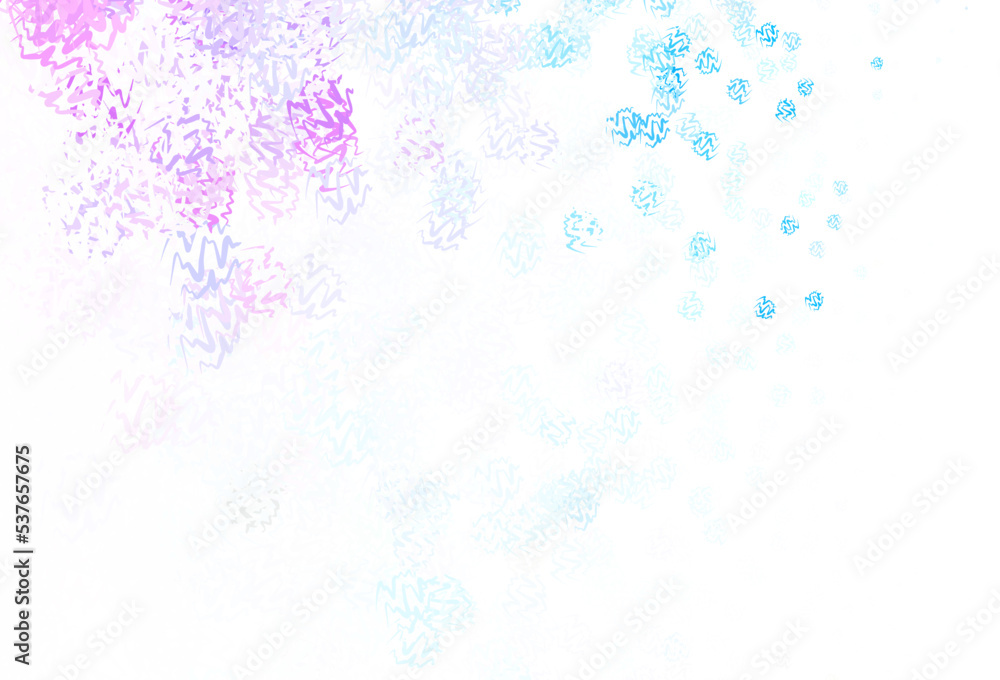 Light Purple, Pink vector template with wry lines.