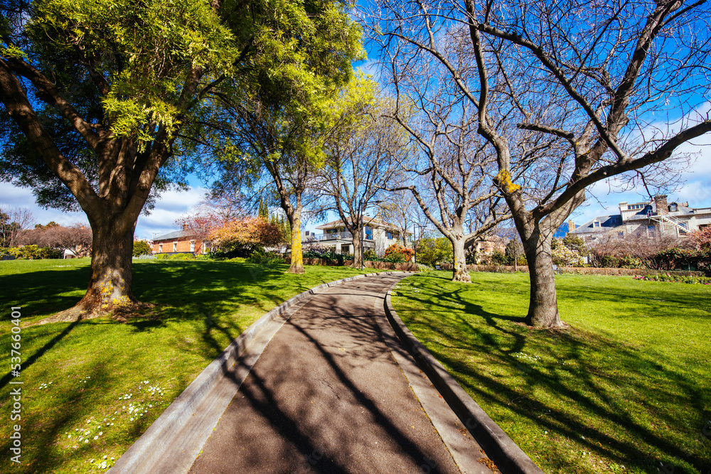 Princes Park in Hobart Tasmania Australia