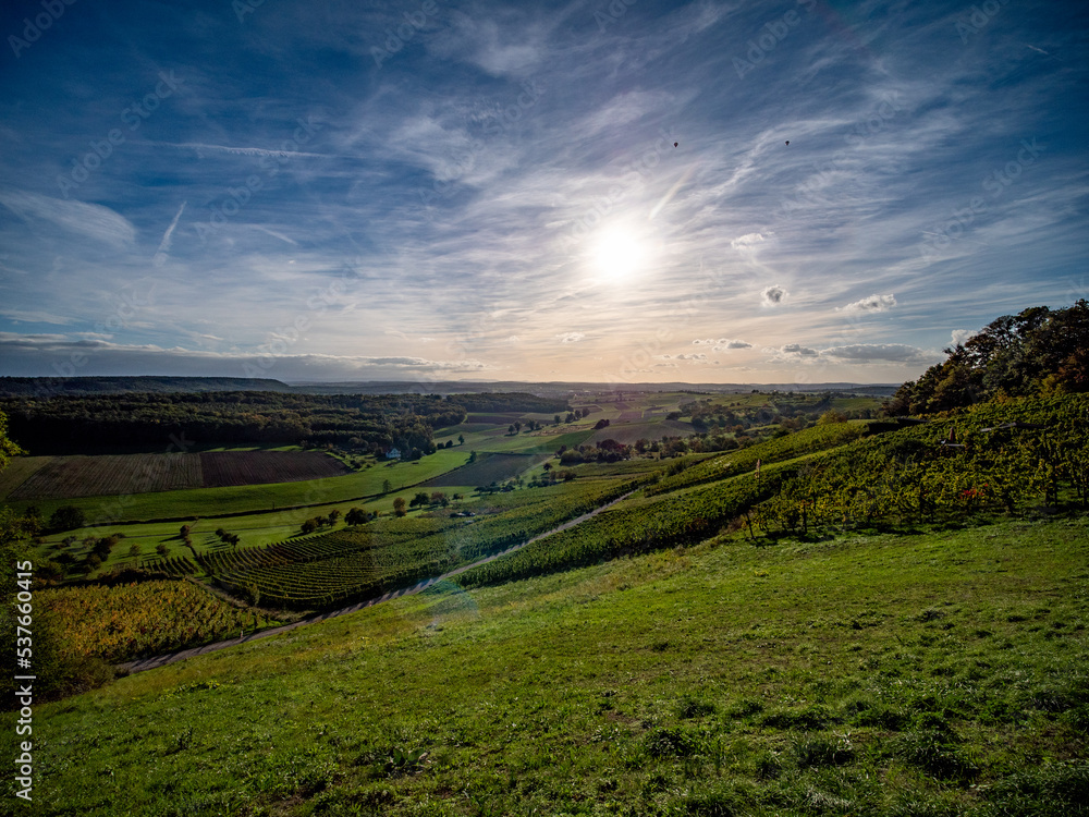 Naklejka premium Agrarlandschaft im Spätsommer