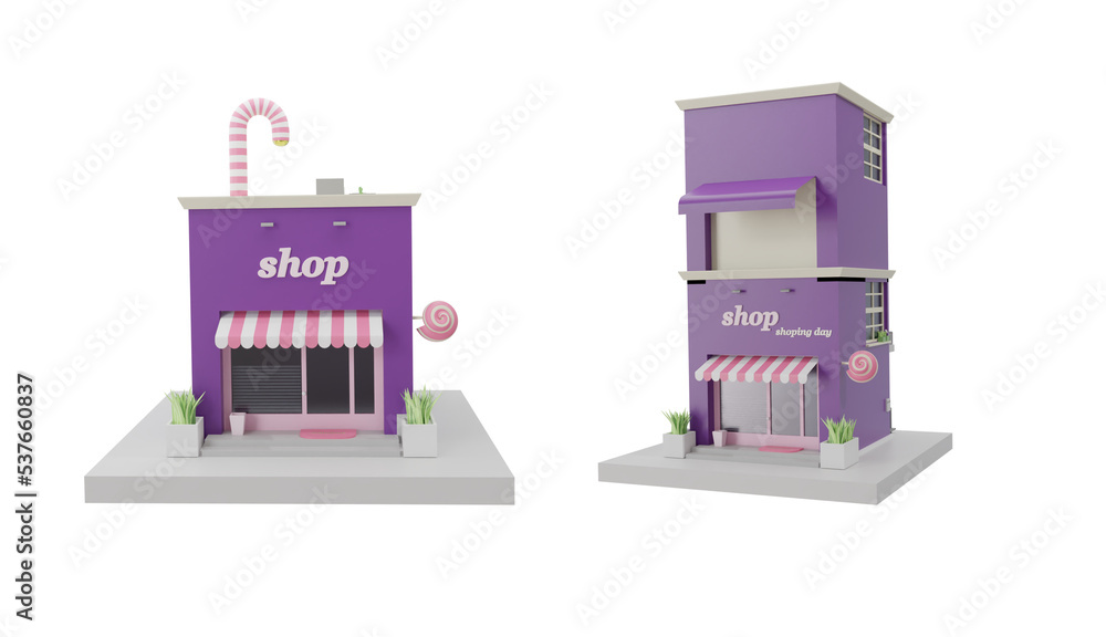 set 3d online shop icon illustration collection set 3d online shop icon illustration collection