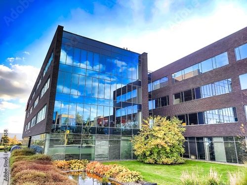 Office buildings in an industrial zone in the Czech Republic