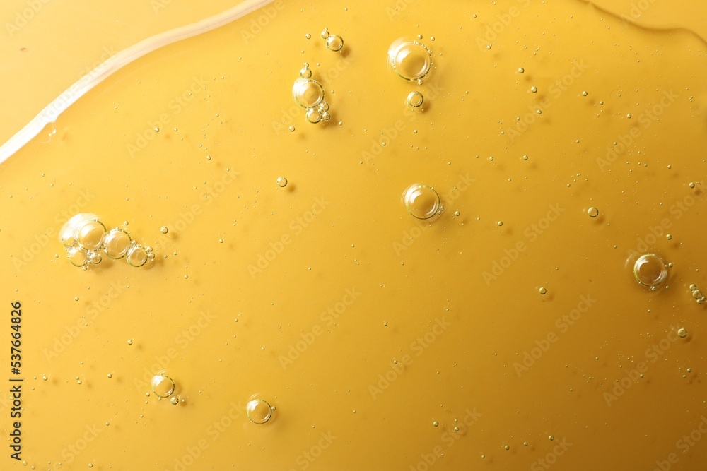 Photo & Art Print Sample of hydrophilic oil on orange background