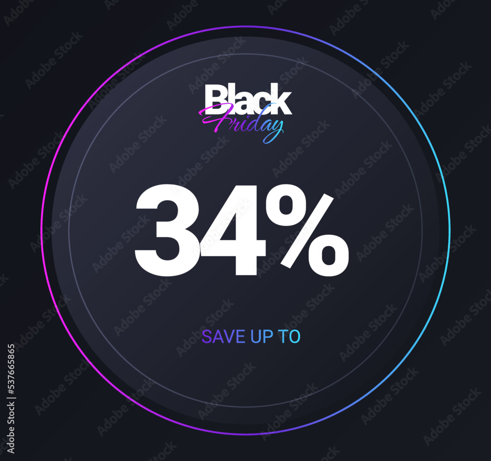 Discount 34 percent concept