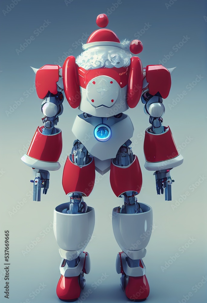 3D rendering of computer-generated Santa Claus. Computer-generated image brand new for Christmas 2022 holiday season. Seasonal Santa with red and white colors. 3D rendering of computer-generated Santa Claus. Computer-generated image brand new for Christmas 2022 holiday season. Seasonal Santa with red and white colors.