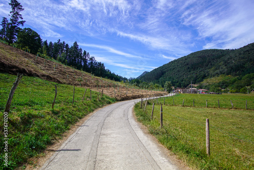 mountain road in the mountains