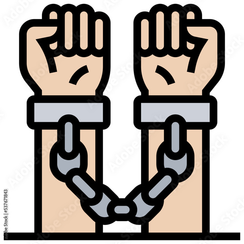 Handcuffed icon