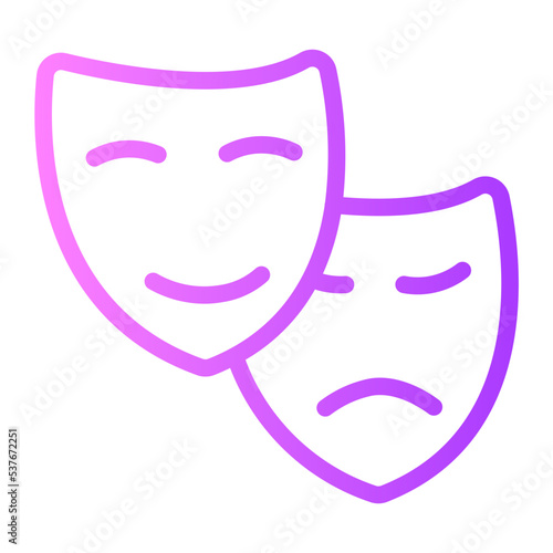 art deco gradient icon