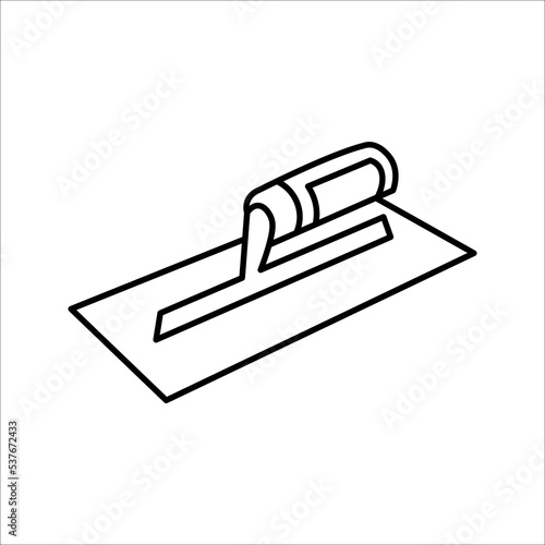 Trowel icon. Vector concept illustration for design. vector illustration on white background.