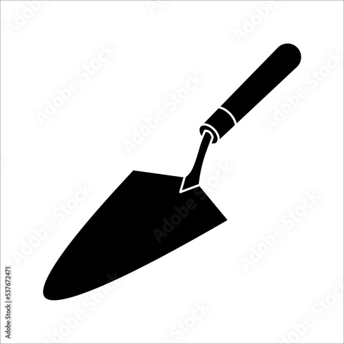 Trowel icon. Vector concept illustration for design. vector illustration on white background.