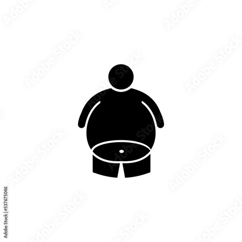 obesity icon vector design templates