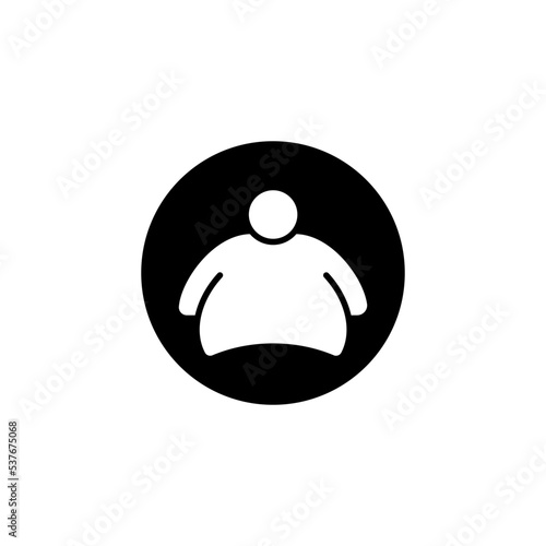 obesity icon vector design templates