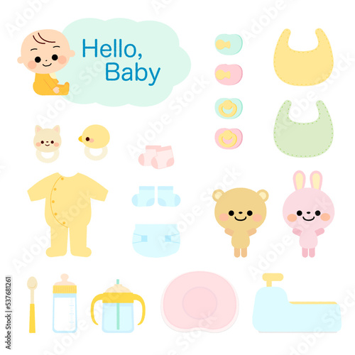 赤ちゃんの子育てアイテムセット