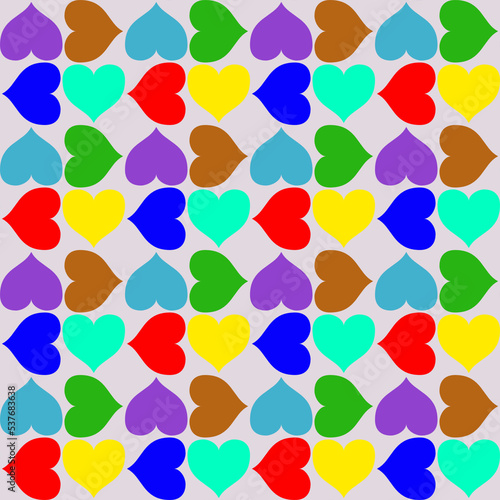 pattern of love in colorfull