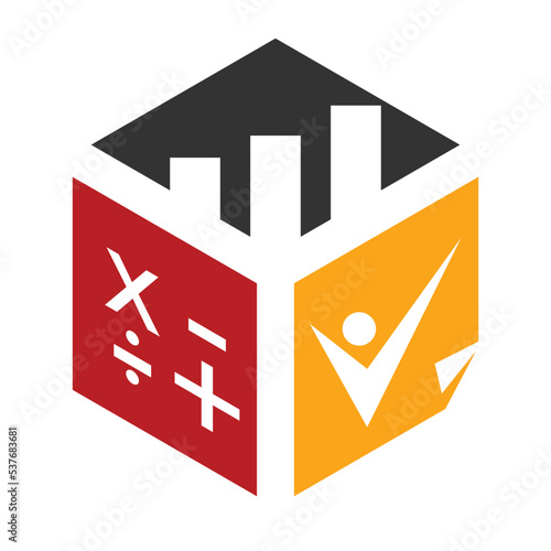 accounting tax expert logo Icon Illustration Brand Identity