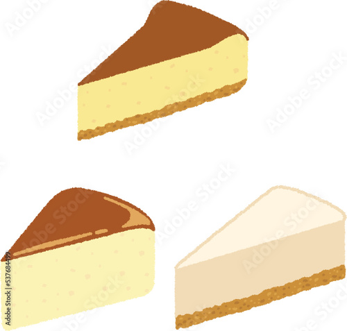 チーズケーキのイラスト