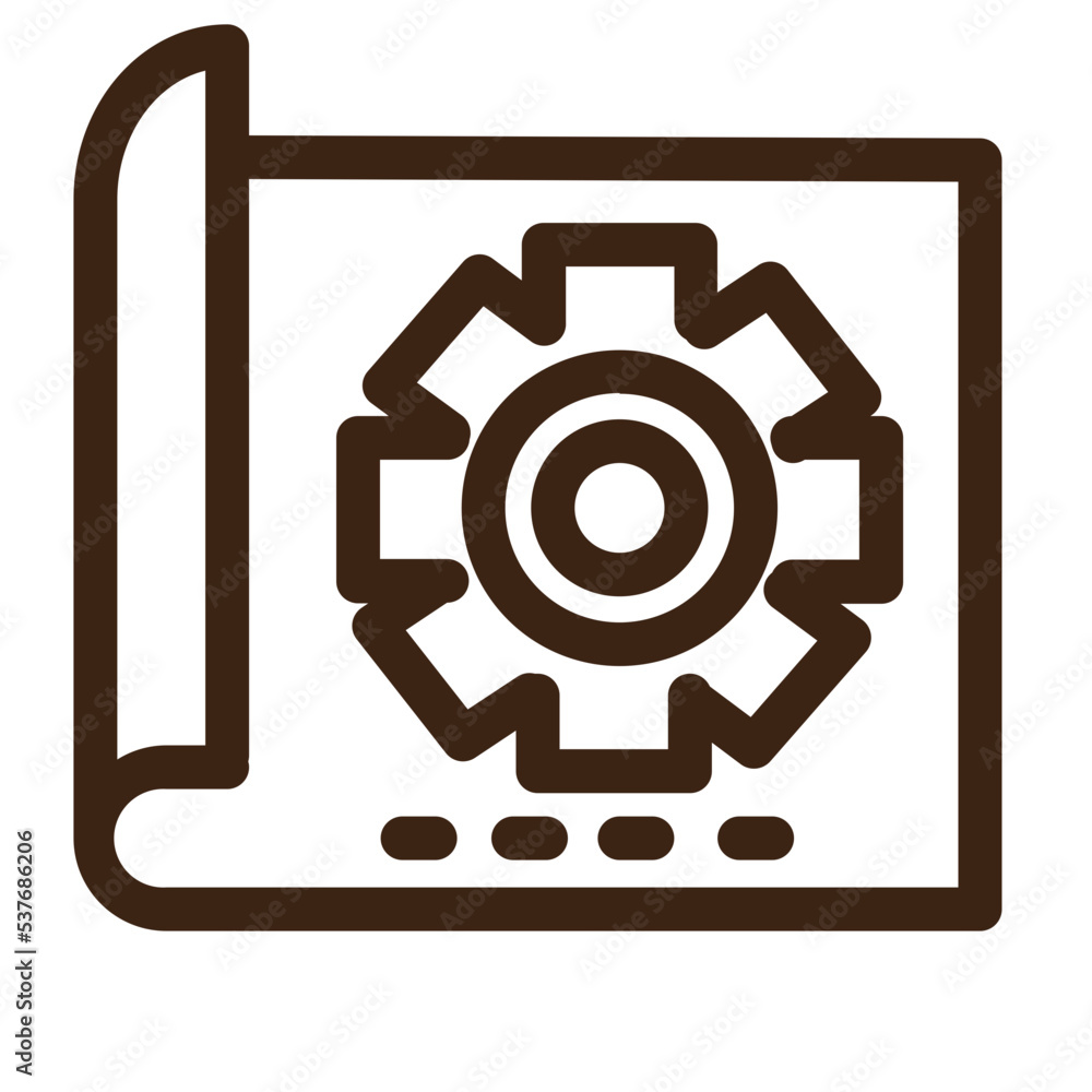 construction document tools work outline icon construction document tools work outline icon