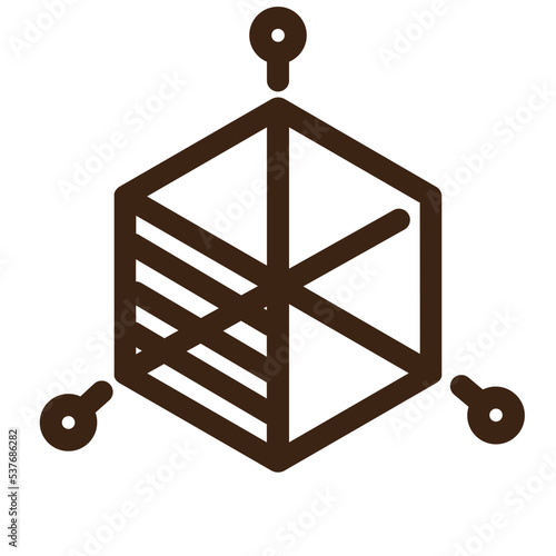 resize square tools outline icon