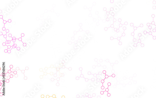 Light Purple, Pink vector backdrop with artificial intelligence data.