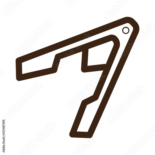 restaurant tongs tools outline icon