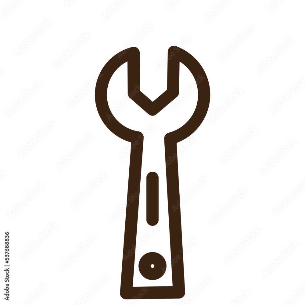 wrench work builder outline icon wrench work builder outline icon